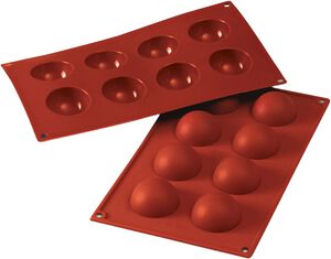HALVKUGLEFORM 8pcs &Oslash;50 H25