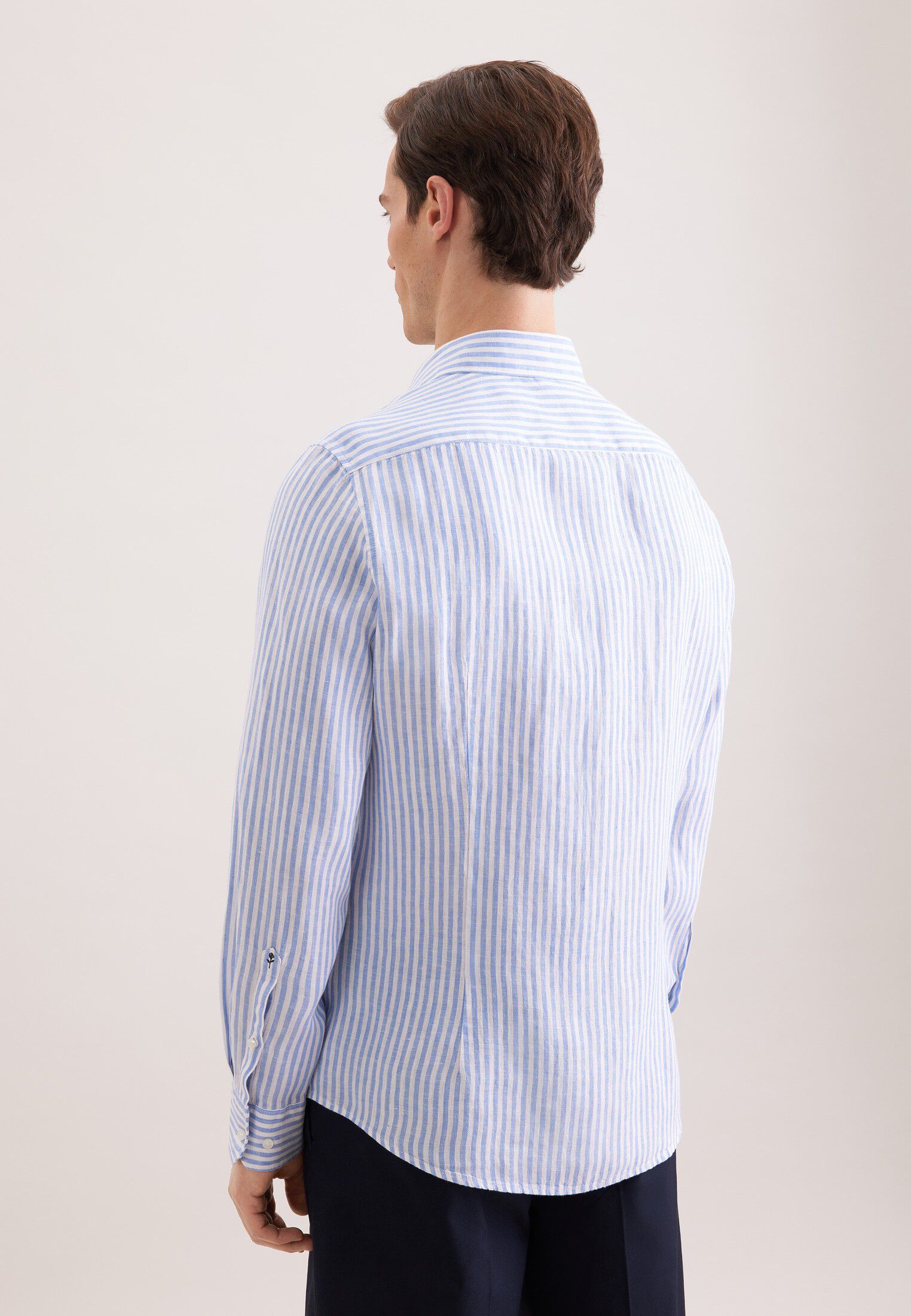 Linen shirt Slim 1/1 Kent-Collar Stripes