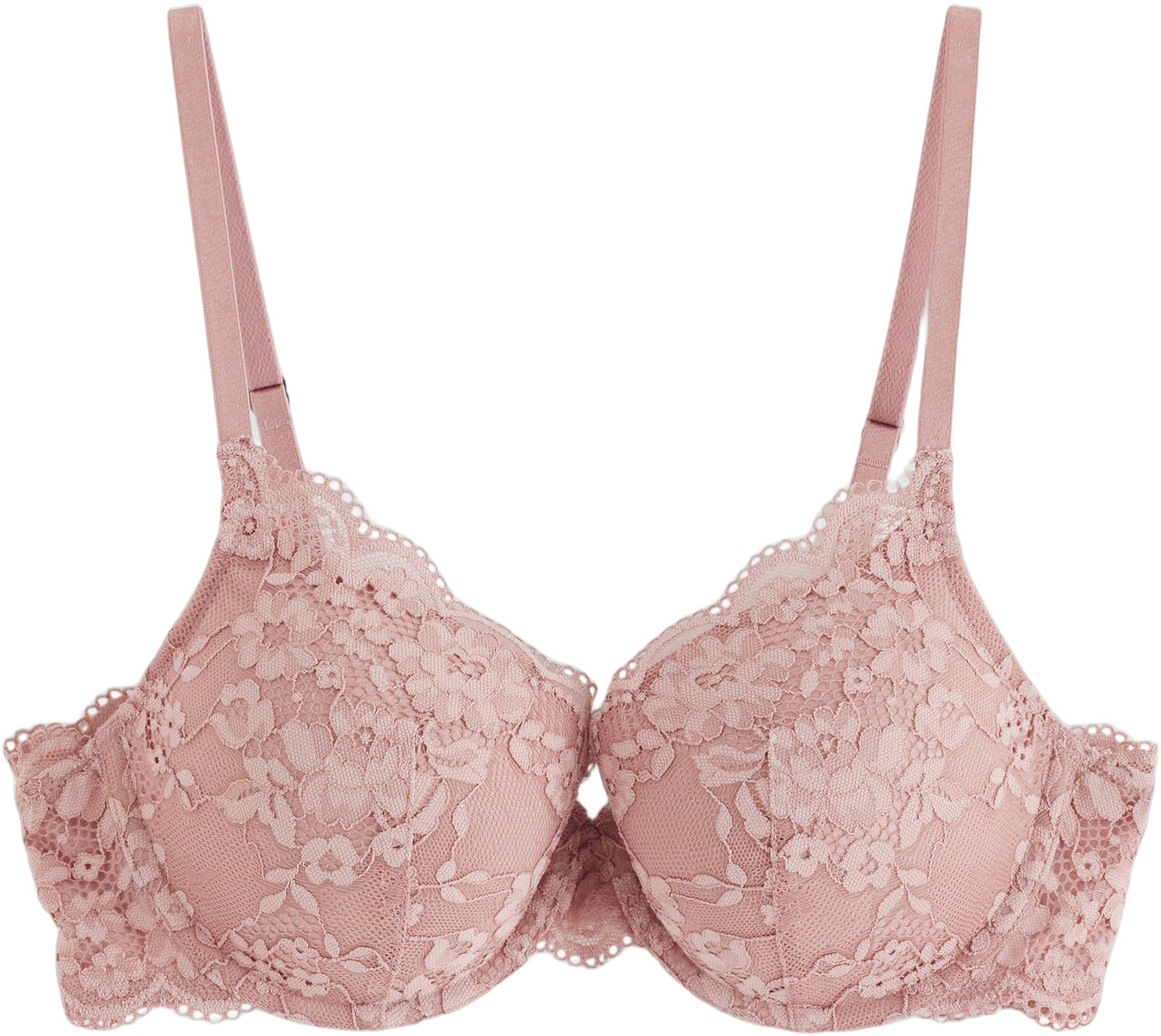 Lilja t-shirt-bh med blonder