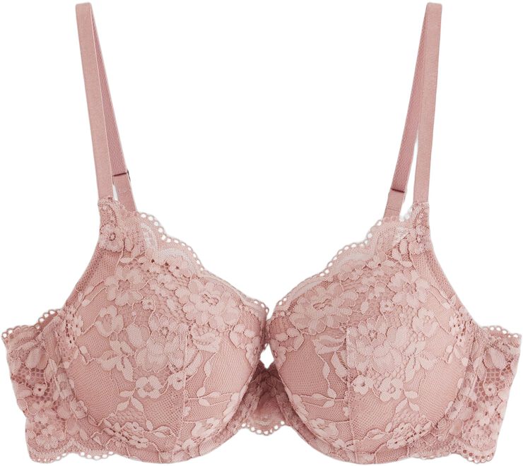 Lilja t-shirt-bh med blonder