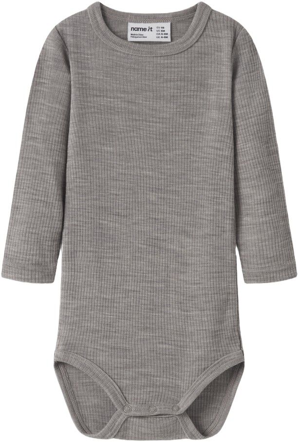 Nbnwax Wool Rib Ls Body Noos