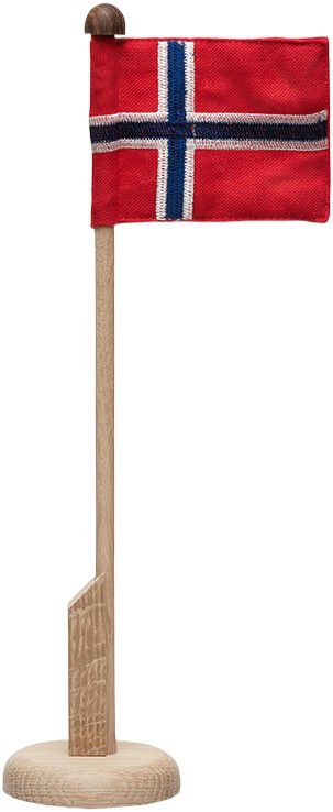 Bordflagstang med Norsk flag