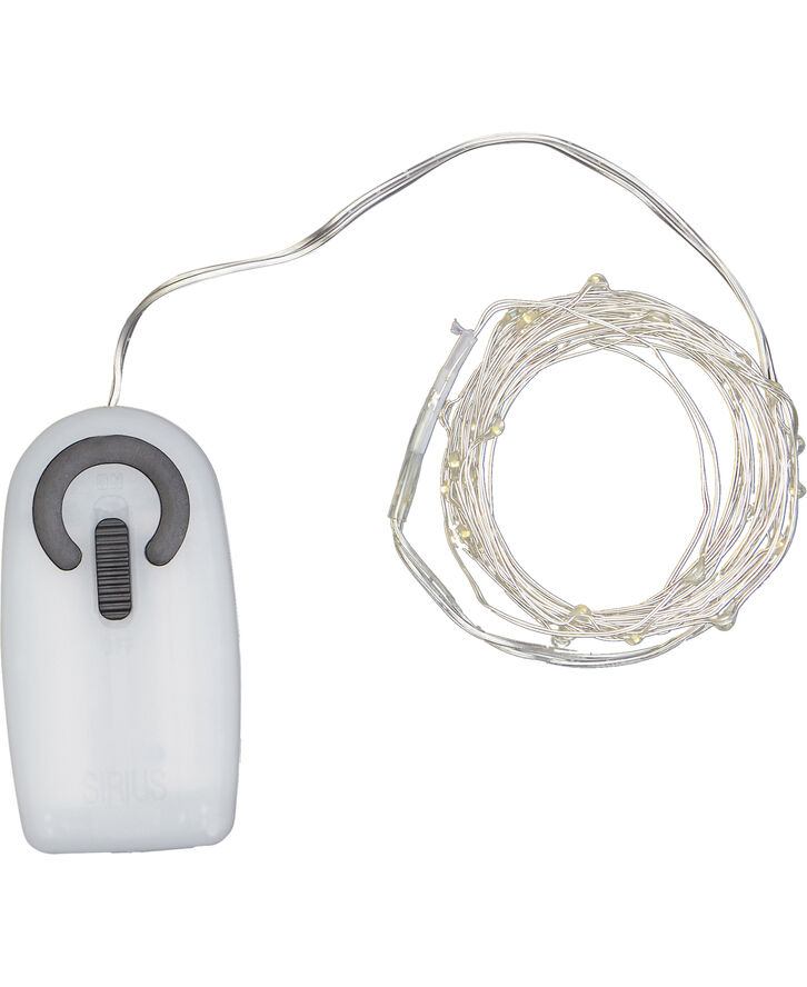 Knirke 40L m/timer, Klar/sølv