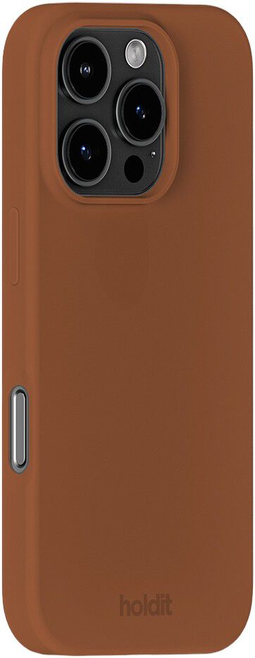 Silicone Case iPhone 16 Pro Almond Brown