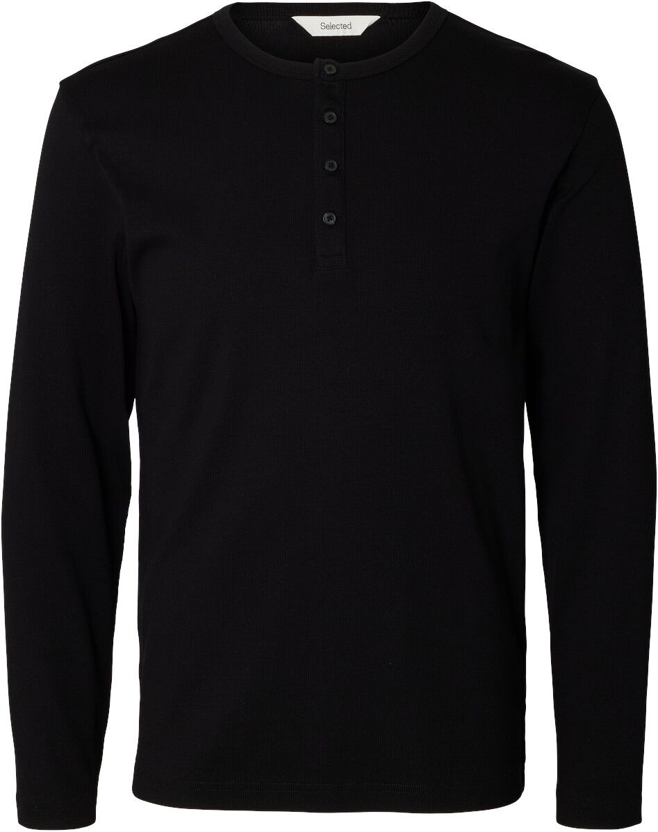 Slmaustin Rib Ls Henley Tee