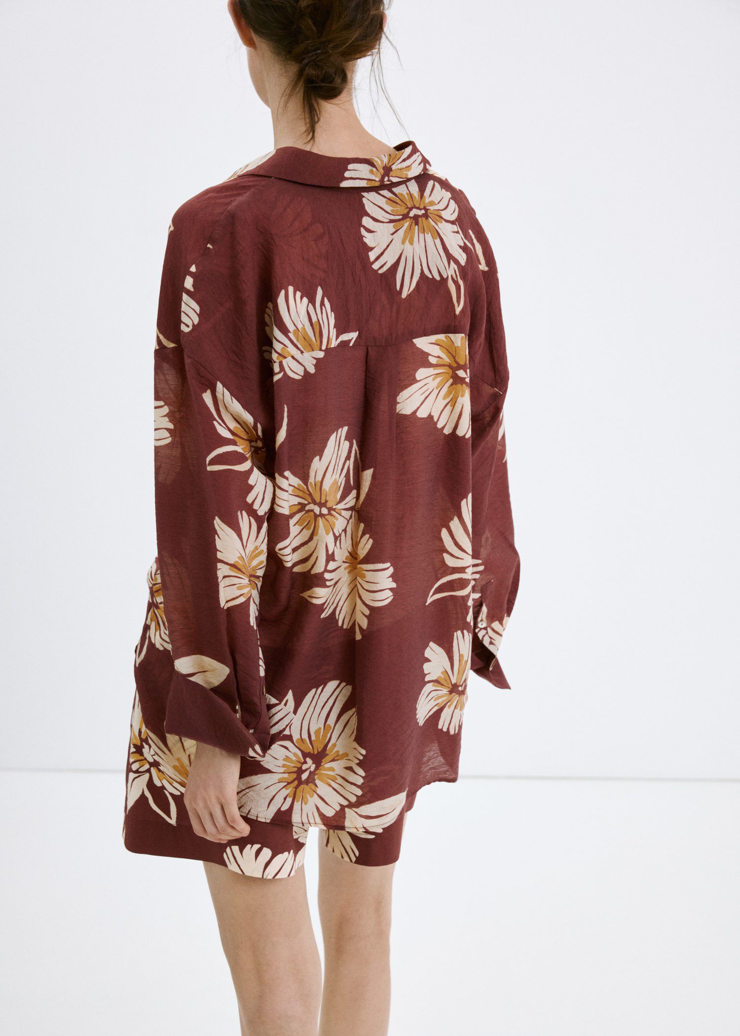 Printed lyocell shirt