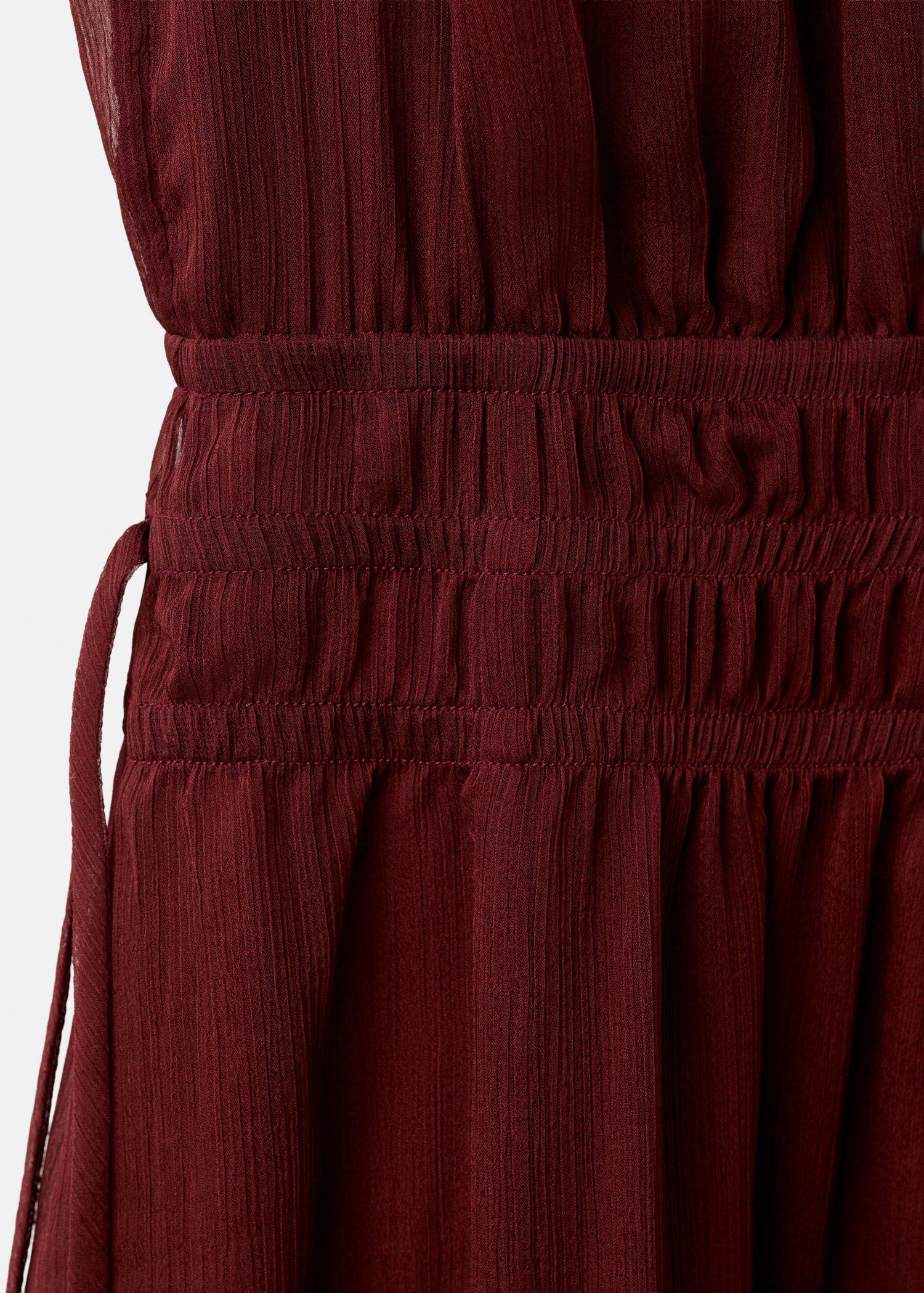 Flowy dress with gathered waist