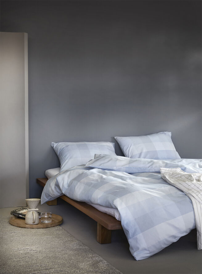 Elen sengesæt tågeblå