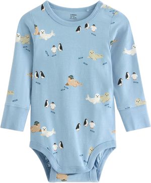 Langermet body i myk bomullsjersey.