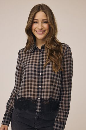 Signe 5 Lace Detail Shirt - GRS