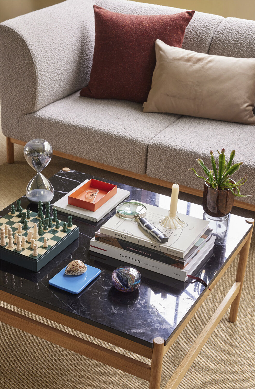 Amare Bordsk&aring;nere Small Bl&aring;/Orange s&aelig;t af 2