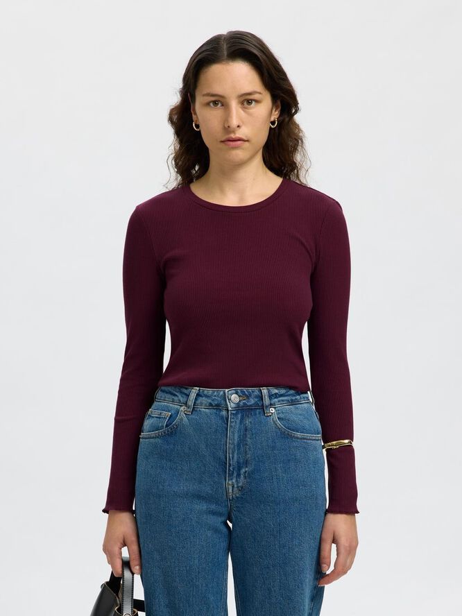 SLFANNA LS CREW NECK TEE S NOOS