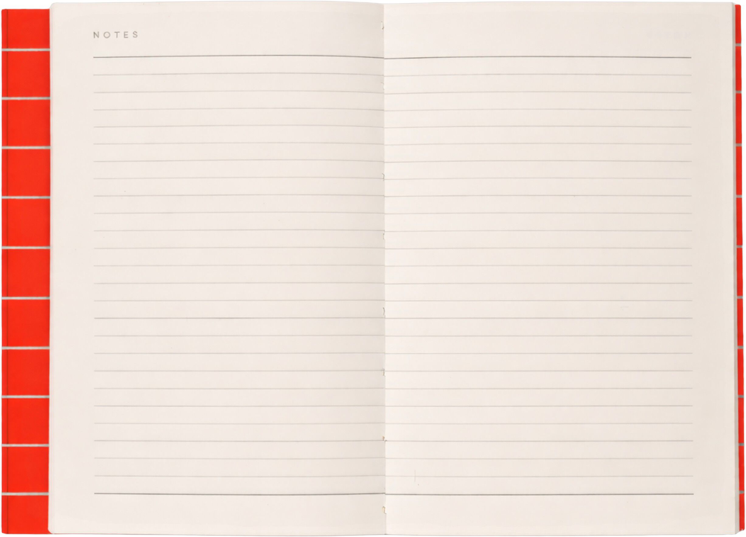 UMA Flat Lay Notebook - Small, Orange Check