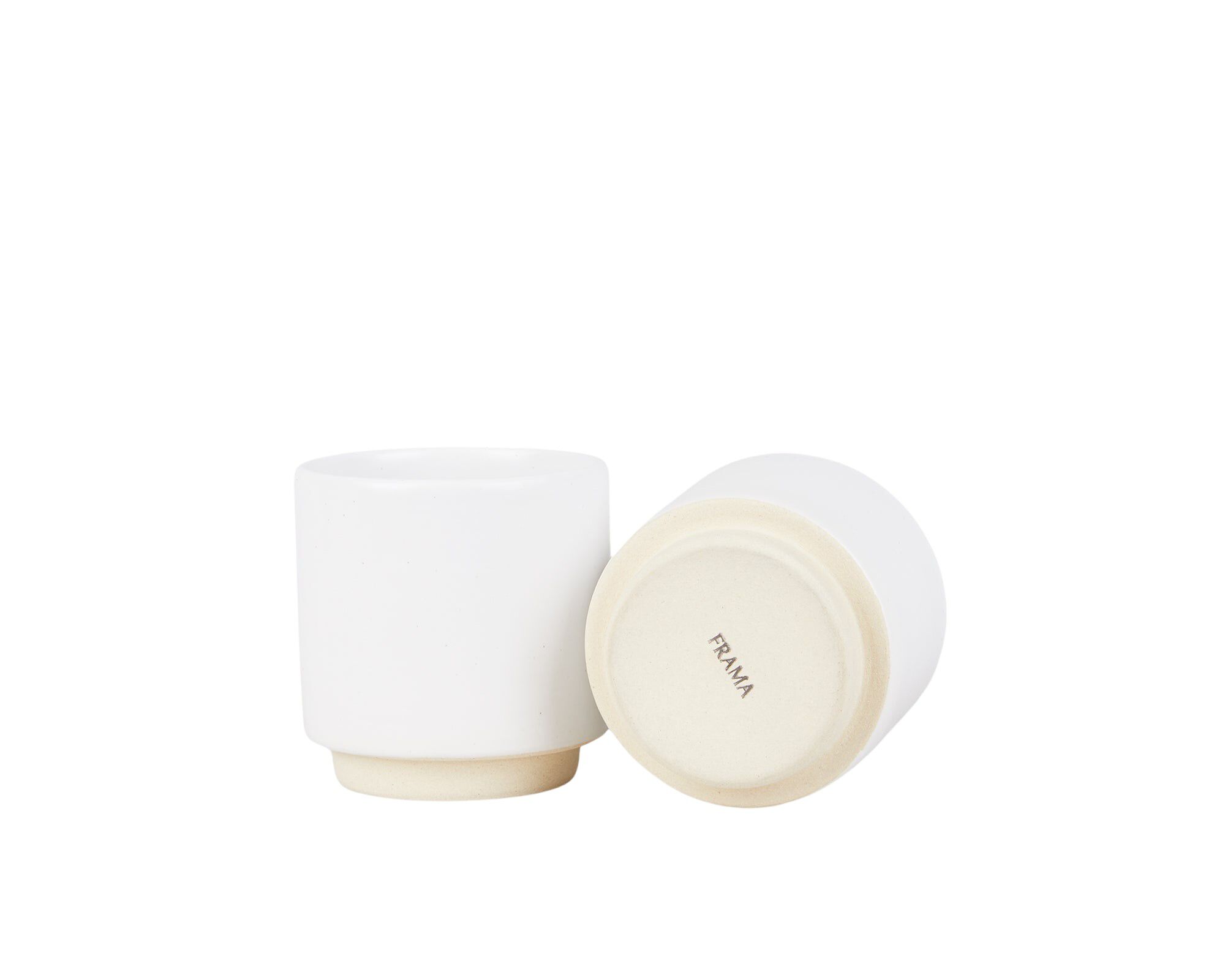 Otto Ceramic Cup Set of Two | White