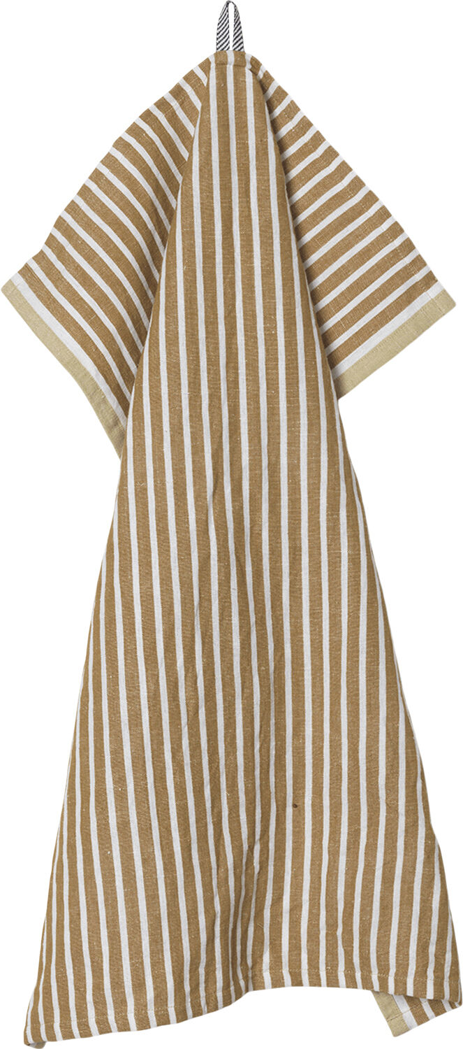 Hale Tea Towel - Golden Brown/Silver Fern