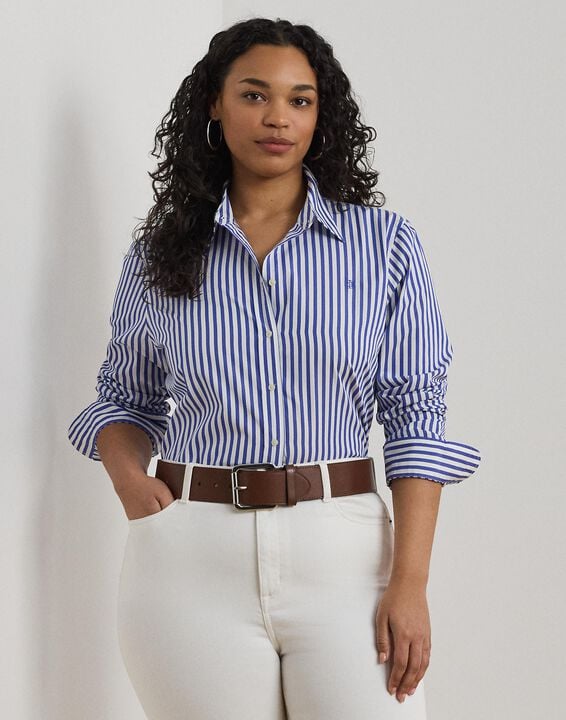 Classic Fit Striped Broadcloth Shirt