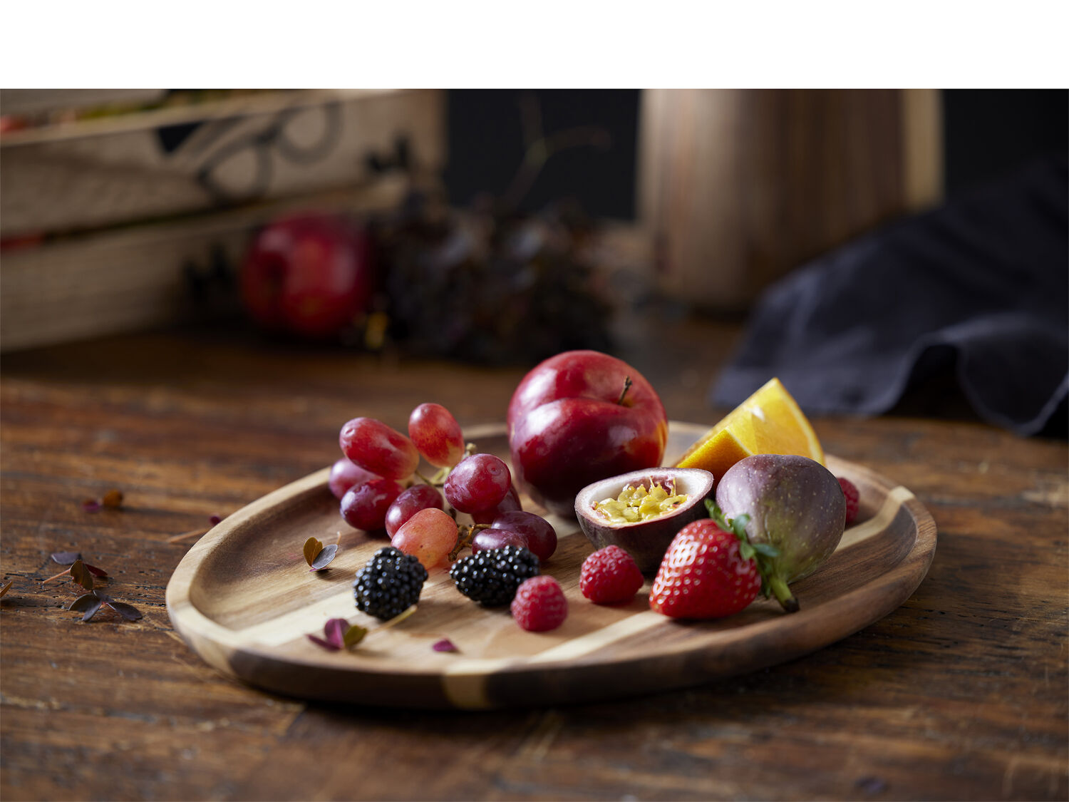 Fad 30x24,5x1,5 cm Akacietr&aelig;