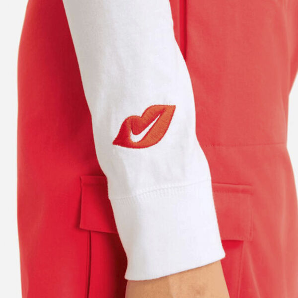 sportswear mock long sleeve t-shirt