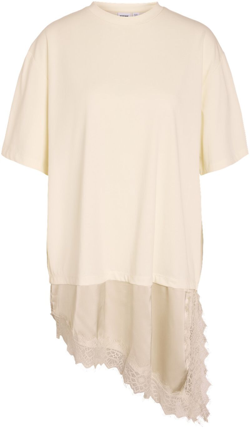 Nmfilla S/S Oversize Satin Lace T-S