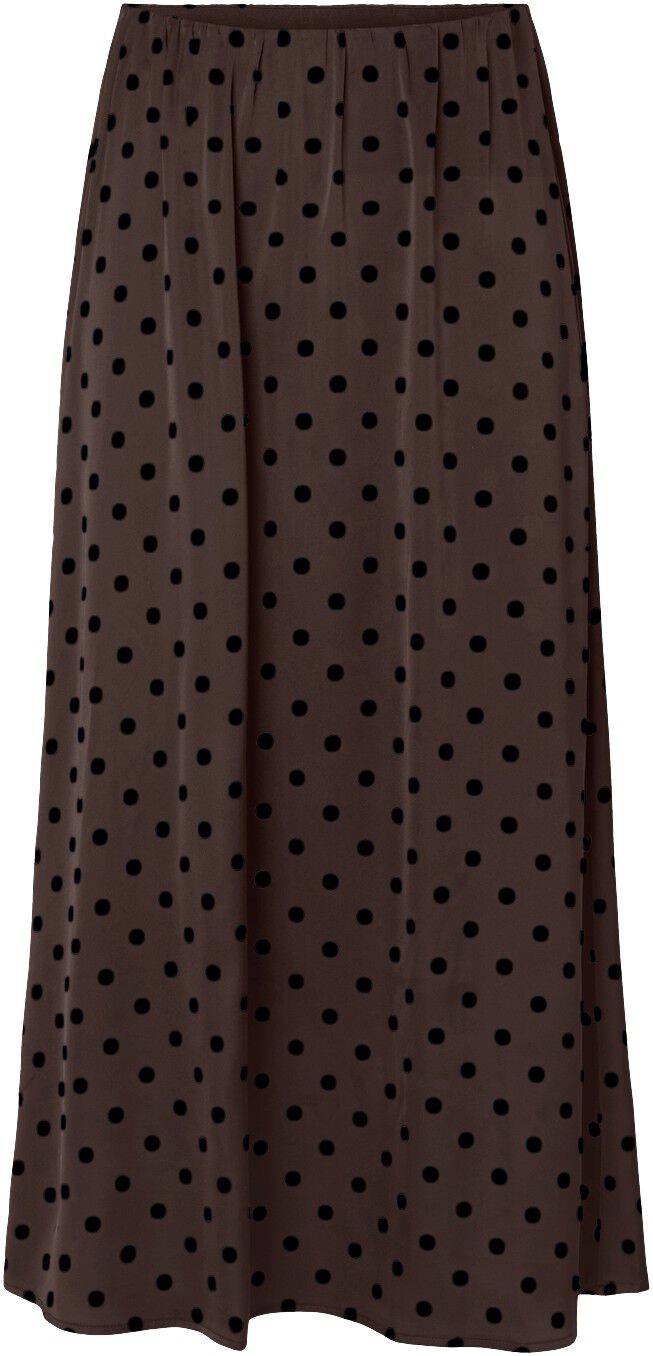 PCJYTTA HW ANKLE SATIN SKIRT WVN D2