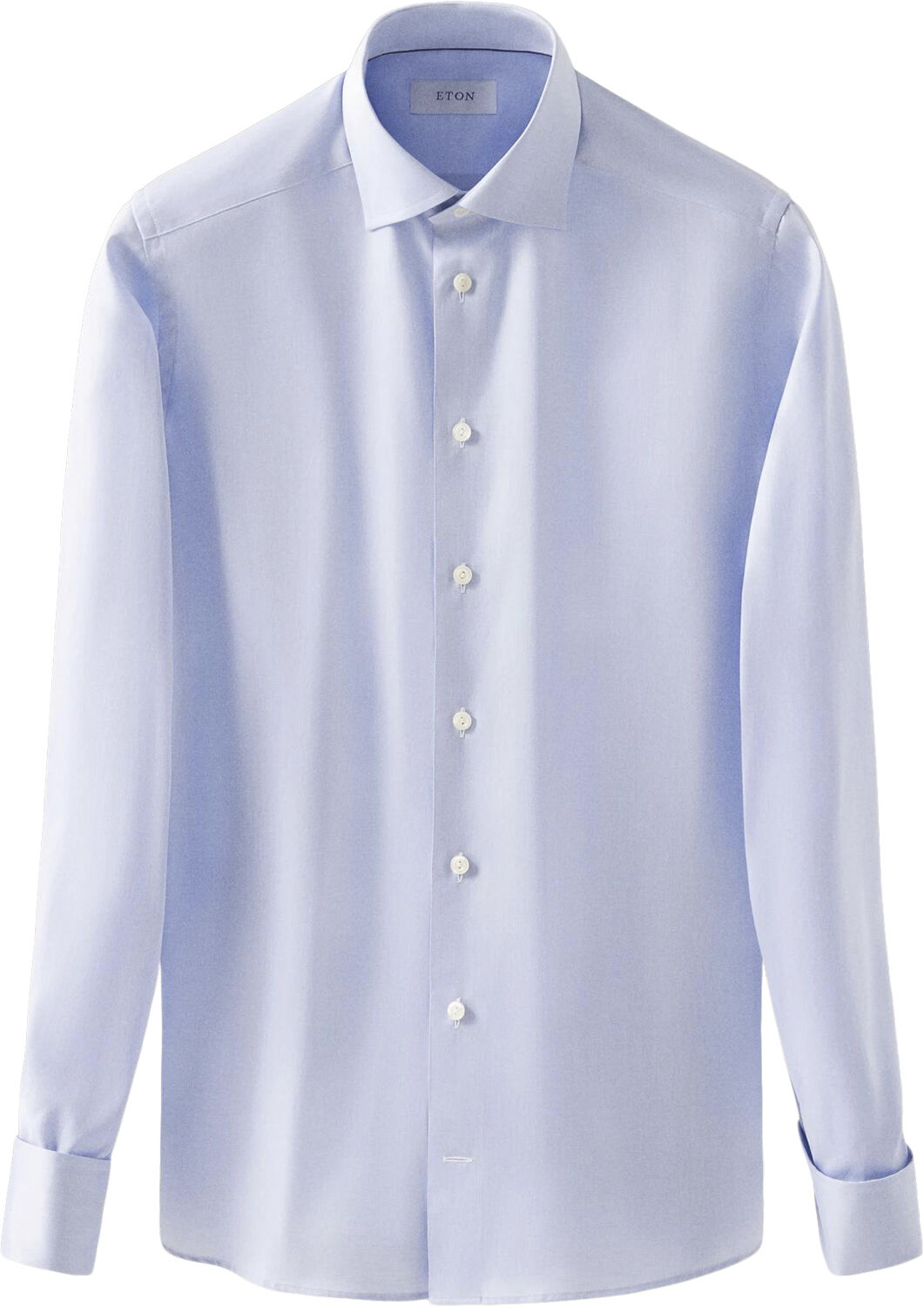 Slim Fit Light Blue Signature Twill Shirt - French cuff