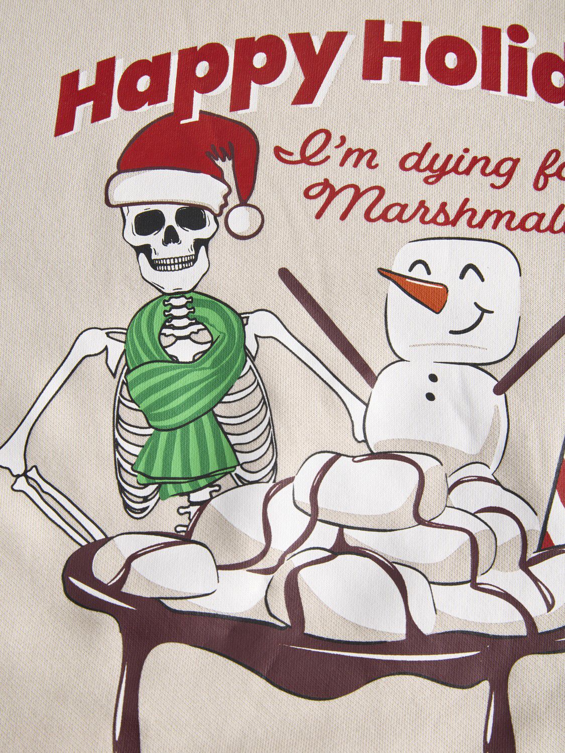 Jjmerry Skull Xmas Sweat Crew Neck Jnr