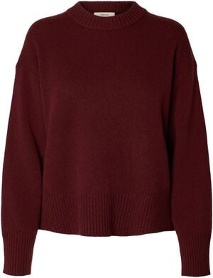 SLWCILLE CASHMERE BLEND LS KNIT O-N