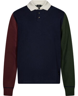 MENS SWEATER LS POLO
