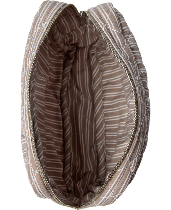 Moira 2 G toilettaske Beige / White Double Stripe