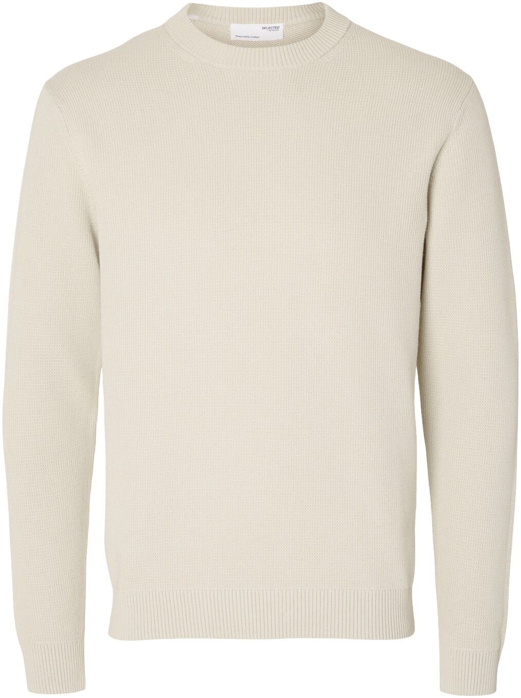 SLHDANE LS KNIT STRUCTURE CREW NECK