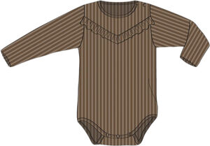 Body Rib Ruffle LS