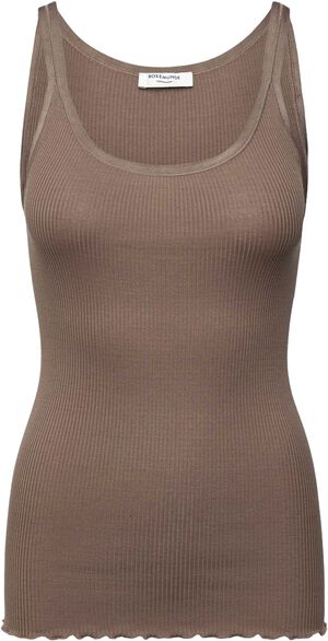 RWBelle Silk U-neck Strap Elastic Top
