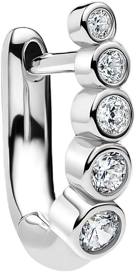 Arc Bold Huggie Silver