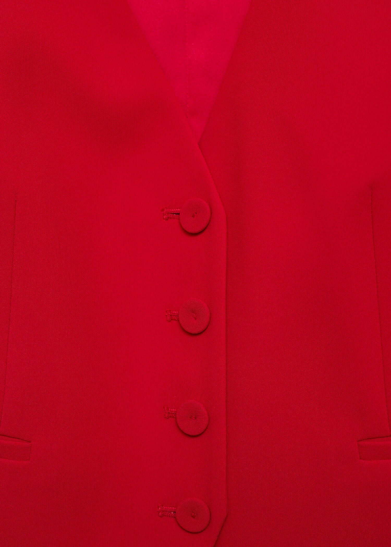 Suit waistcoat with buttons