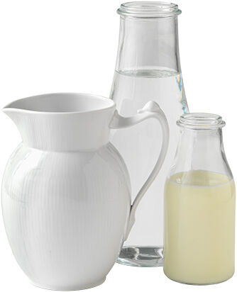 Hvid Riflet 170 cl. kande