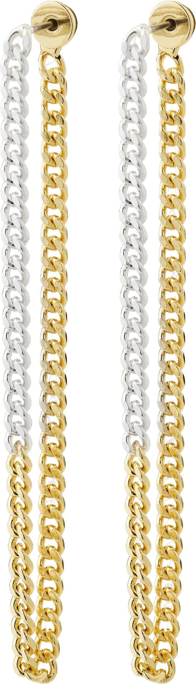 INNER chain earrings mixed metal