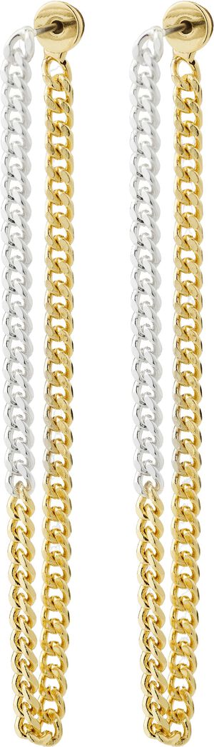 INNER chain earrings mixed metal