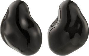 LIAN earrings silver-plated/black