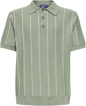 OSJSAIM REG 12 STRIPE SS POLO KNT