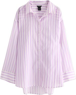 Vævet skjorte i viskoseblanding med