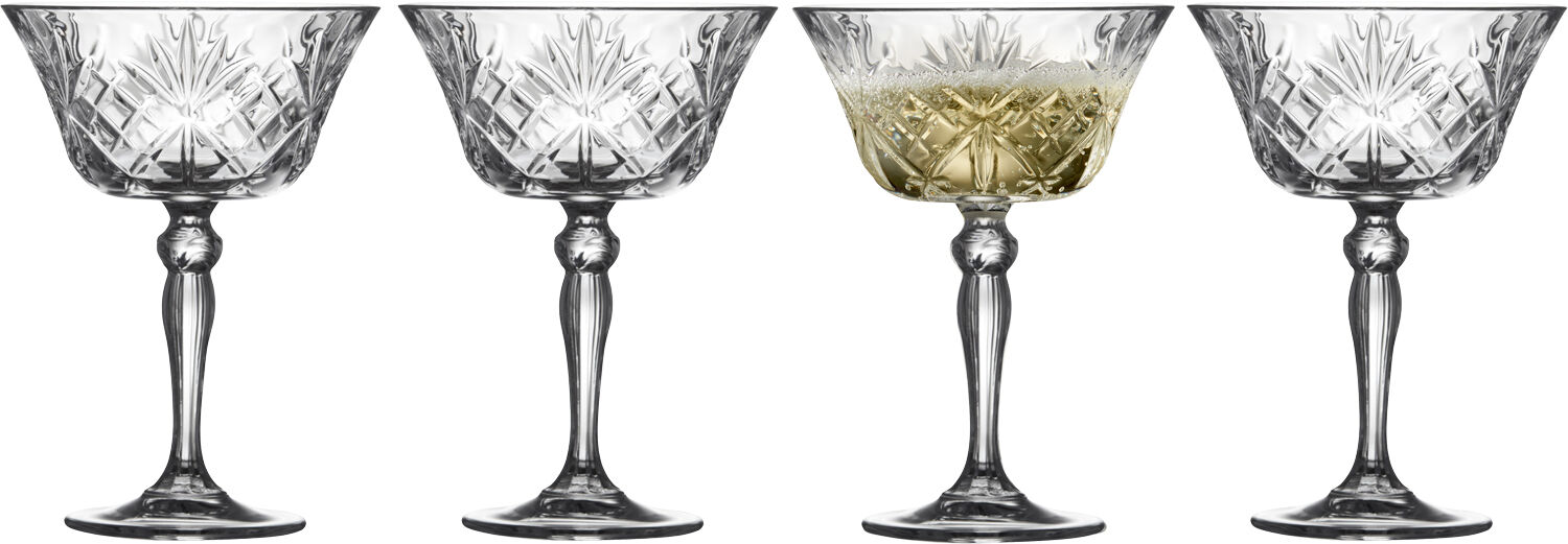 Champagnesk&aring;l Melodia 26 cl 4 stk.