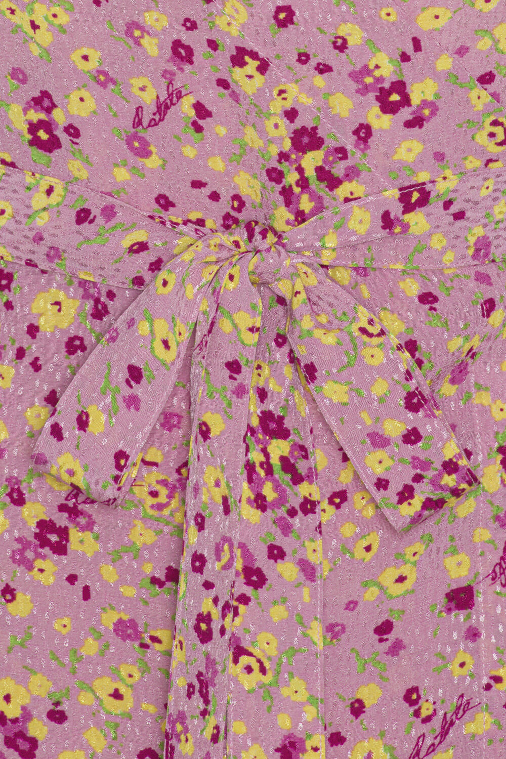 Jacquard Belted Dress