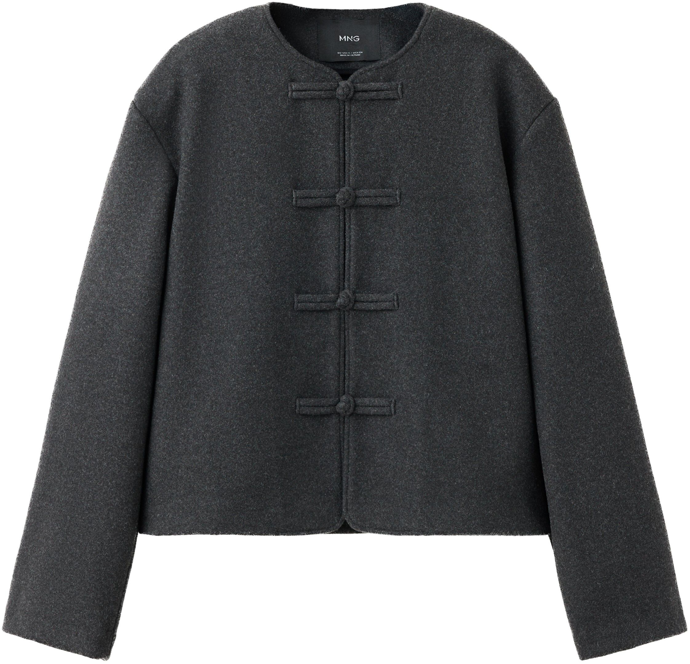 Straight-cut jacket with toggle clo