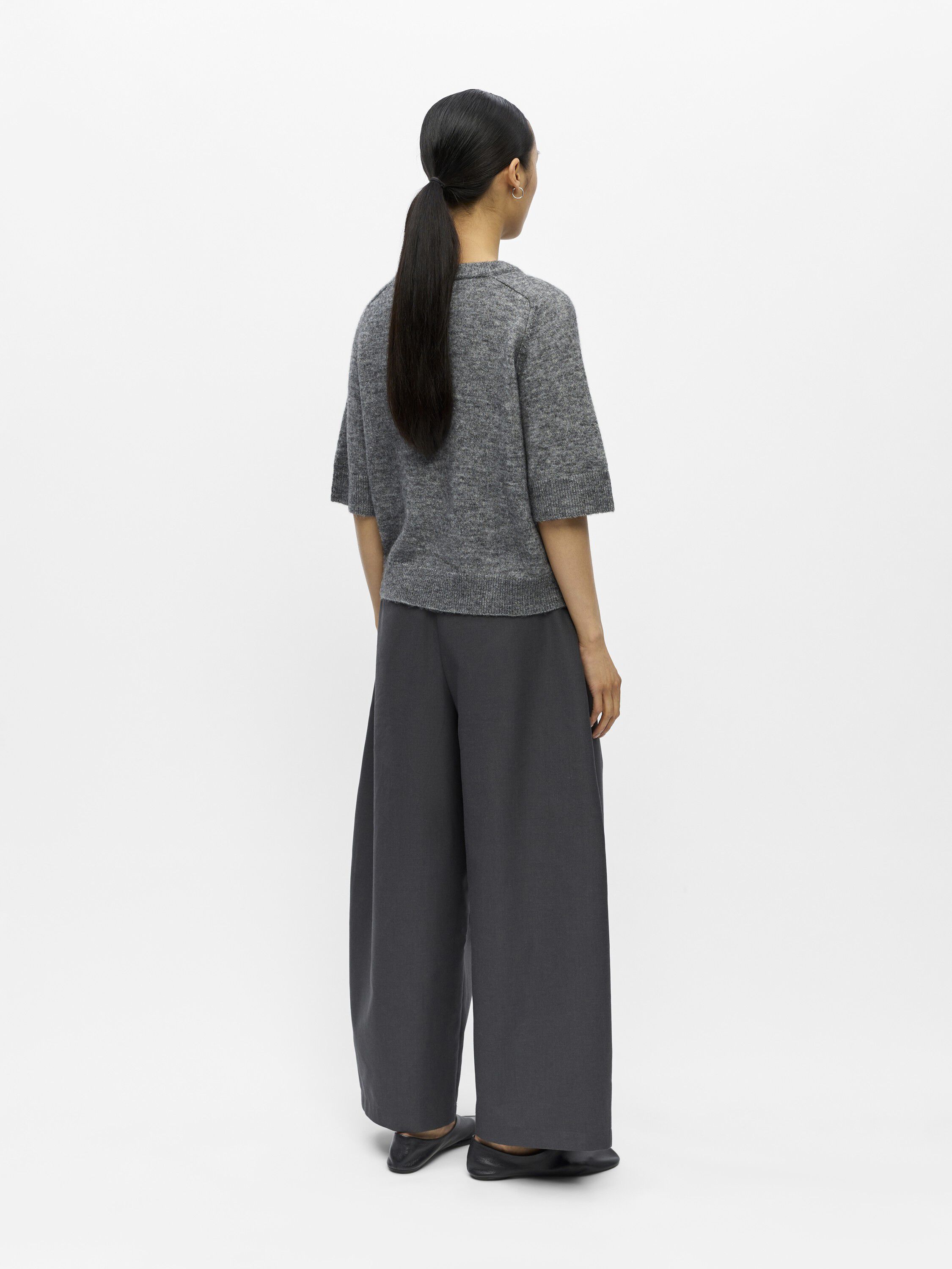 OBJDENISI 2/4 RE KNIT PULLOVER NOOS