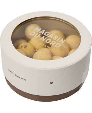 Box, Lakridsdragé m/ hvid chokolade & mango ca. 185 g