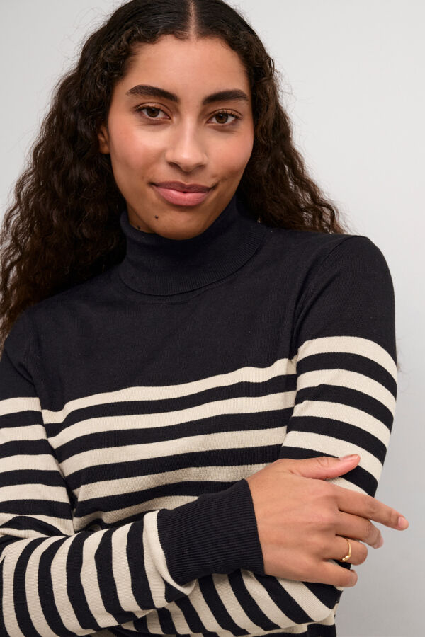 KAlizza Striped Roll Neck