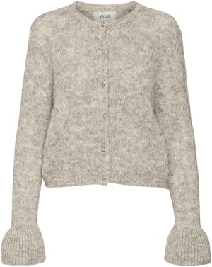 AWLEAH LORI LS O-NECK KNIT CARDIGAN