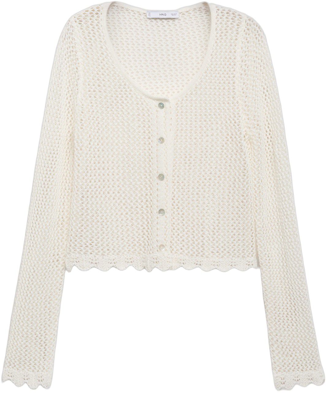 Crochet cardigan with buttons