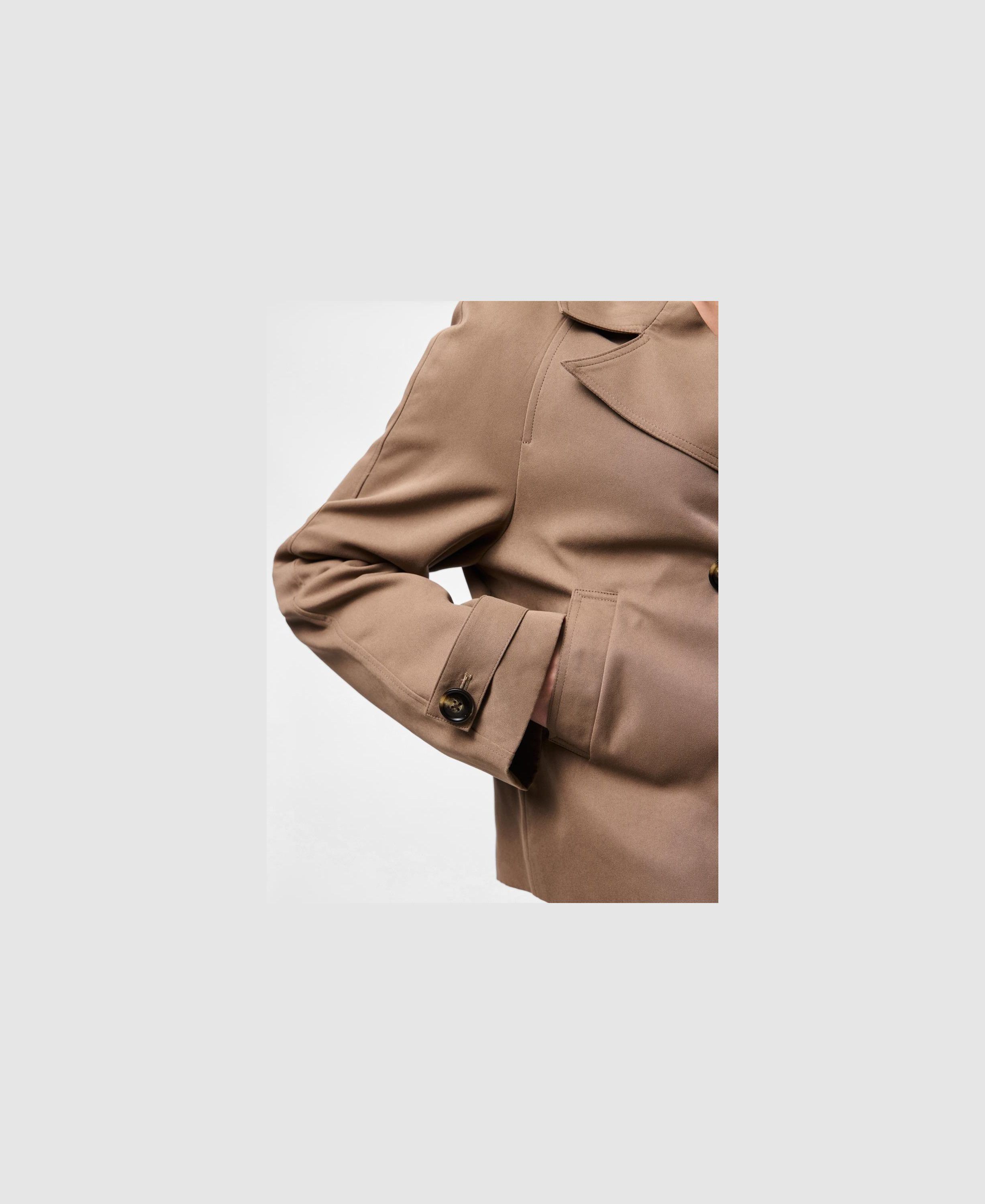 PCSCARLETT LS SHORT TRENCHCOAT NOOS