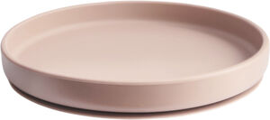 Mushie skridsikker tallerken i silikone - Classic Blush